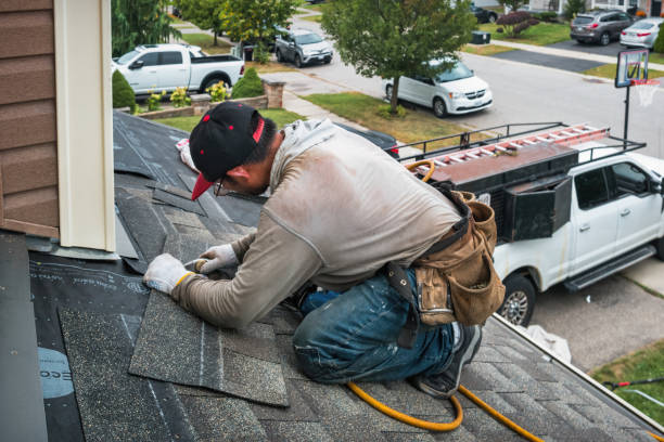 Professional Gutter Repair And Installation technician working in Island Grove, FL